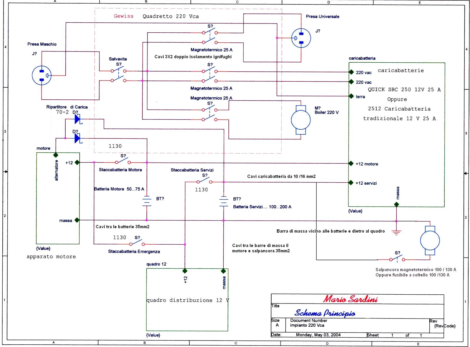 Schema impianto elettrico ~ home design e ispirazione mobili Schema di un impianto elettrico